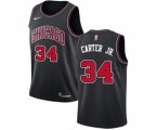 Chicago Bulls #34 Wendell Carter Jr. Authentic Black Basketball Jersey Statement Edition