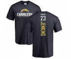 Los Angeles Chargers #23 Rayshawn Jenkins Navy Blue Backer T-Shirt