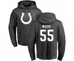Indianapolis Colts #55 Skai Moore Ash One Color Pullover Hoodie