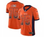 Chicago Bears #75 Kyle Long Limited Orange Rush Drift Fashion NFL Jersey