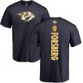 Nashville Predators #9 Filip Forsberg Navy Blue Backer T-Shirt