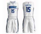 Orlando Magic #15 Vince Carter Swingman White Basketball Suit Jersey - Association Edition