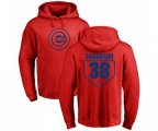 MLB Nike Chicago Cubs #38 Carlos Zambrano Red RBI Pullover Hoodie