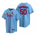 Nike St. Louis Cardinals #50 Adam Wainwright Light Blue Alternate Stitched Baseball Jersey