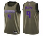 Sacramento Kings #9 Cory Joseph Swingman Green Salute to Service Basketball Jersey