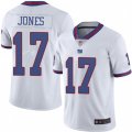 New York Giants #17 Daniel Jones White Stitched NFL Limited Rush Jersey