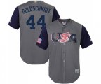 USA Baseball #44 Paul Goldschmidt Gray 2017 World Baseball Classic Replica Team Jersey