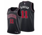 Chicago Bulls #11 DeMar DeRozan Black Edition Swingman Stitched Basketball NBA Jersey