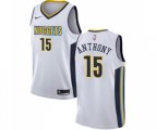 Denver Nuggets #15 Carmelo Anthony Swingman White Basketball Jersey - Association Edition