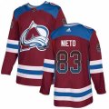 Colorado Avalanche #83 Matt Nieto Authentic Burgundy Drift Fashion NHL Jersey