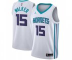 Charlotte Hornets #15 Kemba Walker Authentic White Basketball Jersey - Association Edition