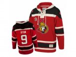 Old Time Hockey Ottawa Senators #9 Bobby Ryan Authentic Red Sawyer Hooded Sweatshirt