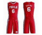 Philadelphia 76ers #6 Julius Erving Swingman Red Basketball Suit Jersey Statement Edition