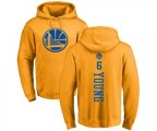 Golden State Warriors #6 Nick Young Gold One Color Backer Pullover Hoodie