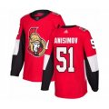 Ottawa Senators #51 Artem Anisimov Authentic Red Home Hockey Jersey
