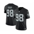 Las Vegas Raiders #98 Maxx Crosby Black 2023 F.U.S.E Vapor Untouchable Stitched Football Jersey