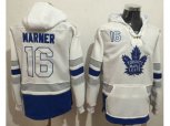 Toronto Maple Leafs #16 Mitchell Marner White Name & Number Pullover NHL Hoodie