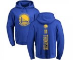 Golden State Warriors #11 Klay Thompson Royal Blue Backer Pullover Hoodie