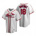 Nike St. Louis Cardinals #18 Carlos Martinez White Cooperstown Collection Home Stitched Baseball Jersey