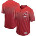 Nike Cleveland Indians Blank Red Drift Fashion MLB Jersey