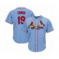 St. Louis Cardinals #19 Tommy Edman Authentic Light Blue Alternate Cool Base Baseball Player Jersey