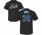 New York Mets #39 Edwin Diaz Black Name & Number T-Shirt
