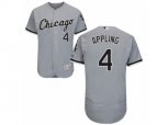 Chicago White Sox #4 Luke Appling Grey Flexbase Authentic Collection MLB Jersey