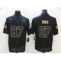 Los Angeles Chargers #97 Joey Bosa Black Nike 2020 Salute To Service Limited Jersey