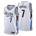 Brooklyn Nets #7 Kevin Durant 2022-23 White City Edition Stitched Basketball Jersey