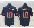 Kansas City Chiefs #10 Isiah Pacheco Black Red Gold Vapor Untouchable Limited Stitched Jersey