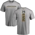 Nashville Predators #35 Pekka Rinne Ash Backer T-Shirt