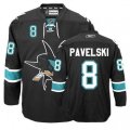 San Jose Sharks #8 Joe Pavelski Premier Black Third NHL Jersey