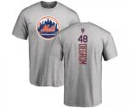 New York Mets #48 Jacob DeGrom Replica Royal Gray Alternate Home Cool Base Baseball T-Shirt