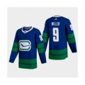 Vancouver Canucks #9 JT Miller 2020-21 Authentic Player Alternate Stitched Hockey Jersey Blue