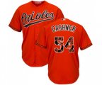 Baltimore Orioles #54 Andrew Cashner Authentic Orange Team Logo Fashion Cool Base Baseball Jersey