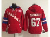 Women Montreal Canadiens #67 Max Pacioretty Red Old Time Heidi NHL Hoodie