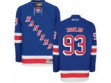 New York Rangers #93 Mika Zibanejad Authentic Royal Blue Home NHL Jersey