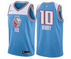 Sacramento Kings #10 Mike Bibby Swingman Blue NBA Jersey - City Edition