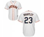 Houston Astros #23 Michael Brantley Replica White Home Cool Base Baseball Jersey