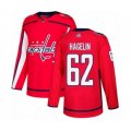 Washington Capitals #62 Carl Hagelin Authentic Red Home Hockey Jersey
