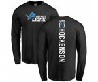 Detroit Lions #88 T.J. Hockenson Black Backer Long Sleeve T-Shirt