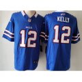 Buffalo Bills #12 Jim Kelly Blue 2023 F.U.S.E. Vapor Untouchable Limited Football Stitched Jersey