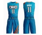 Oklahoma City Thunder #11 Abdel Nader Swingman Turquoise Basketball Suit Jersey - City Edition