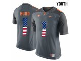 2016 US Flag Fashion 2016 Youth Tennessee Volunteers Jalen Hurd #1 College Football Limited Jersey - Grey