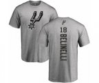 San Antonio Spurs #18 Marco Belinelli Ash Backer T-Shirt