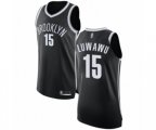 Brooklyn Nets #15 Timothe Luwawu Authentic Black Basketball Jersey - Icon Edition