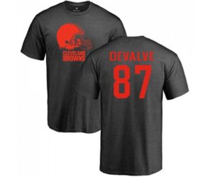Cleveland Browns #87 Seth DeValve Ash One Color T-Shirt