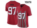 2016 Youth Ohio State Buckeyes Nick Bosa #97 College Football Alternate Elite Jersey - Scarlet