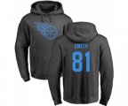 Tennessee Titans #81 Jonnu Smith Ash One Color Pullover Hoodie