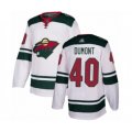 Minnesota Wild #40 Gabriel Dumont Authentic White Away Hockey Jersey